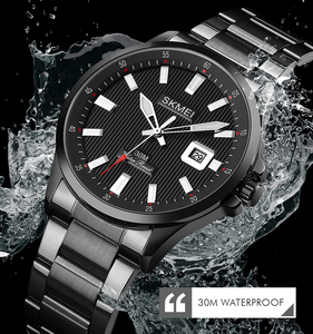 Orologio <span class=keywords><strong>da</strong></span> <span class=keywords><strong>Polso</strong></span> Skmei 9166 Dorato in Acciaio Inossidabile con Movimento al Quarzo per Uomo - Product Image 2