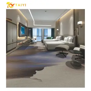 Wholesale commercial hotel bedroom full carpeted office whole large area 3d printed carpet