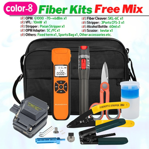 Vente chaude Fibre Optique FTTH Tool Kit Free Mix -70 ~ 6dBm OPM MTP-11 Komshine Cleaver FC-6S AUA-6S SKL-6C VFL 10MW DIY Multi Options - Product Image 6