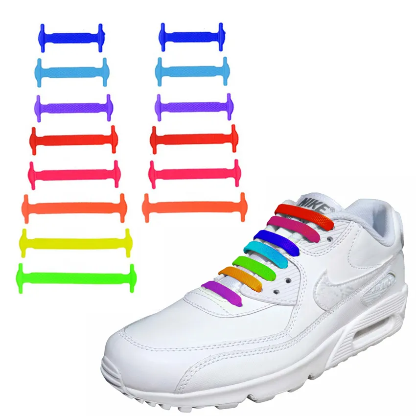 Шнурки силиконовые эластичные для обуви