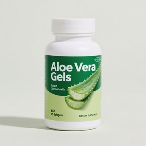 Capsules de Gel d'Aloe Vera Douces, 60 Unités, Fournisseur d'Usine, Complément de Gel d'Aloe Vera Sans Gluten, Favorise la Santé Digestive - Product Image 1