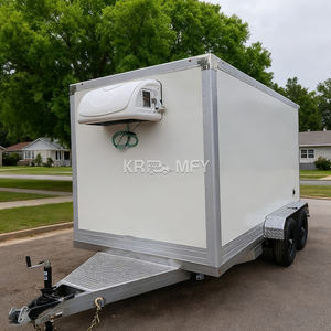 Camión Refrigerado para Alimentos, Congelador Semimóvil, Carrito de Venta de Helados, Remolque Refrigerado con Cortina Lateral - Product Image 1
