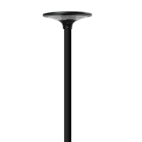 Lampe solaire à haute luminosité pour poteau de jardin extérieur, lampe de poteau IP65 étanche, éclairage commercial de rue intelligent, du crépuscule à l'aube