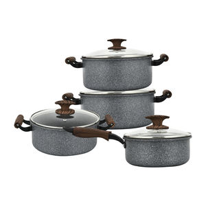 Juego de Ollas y Sartenes de Piedra de Mármol Antiadherentes de Granito con Mango de Baquelita - Product Image 2