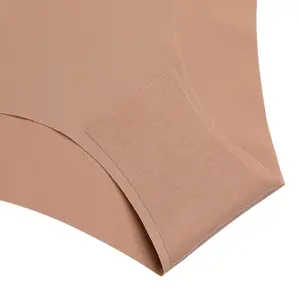 wholesale One-piece Customized Lady Underwear Panties Women female bikini Comfortable solid color Spandex Seamless Panties