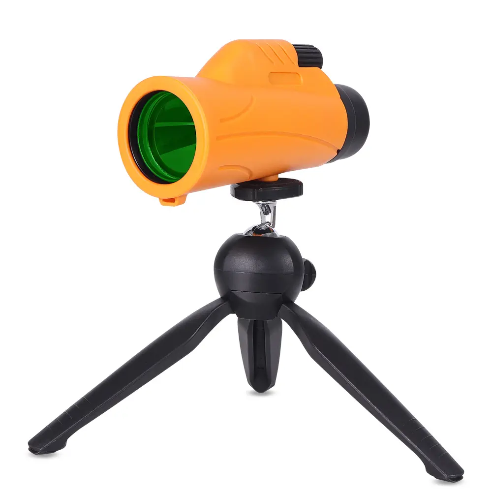 Mobile phone monocular hunting telescope 12X42HD Lens BAK4 prism Orange color big lens