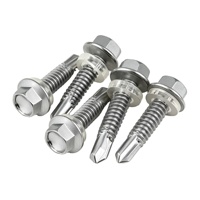 Vis autoperceuses en acier inoxydable M3 finition oxyde noir pour fixations de bardage métallique, vis Tek pour système de mur rideau, quincaillerie