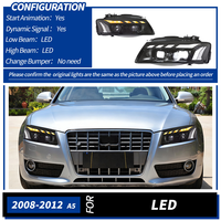 Ensemble de phares LED pour Audi A5 S5 RS5 B8 8T 2008-2012, clignotants séquentiels DRL, plug and play