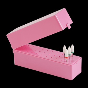 30 Holes Nail <b>Drill</b> <b>Bit</b> Storage <b>Box</b> Grinding Polishing Head Display Organizer for Manicure - Product Image 1