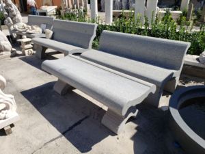 Banc d'extérieur en pierre naturelle de luxe, style granit, pour hôtel, villa, centre d'art - Product Image 2