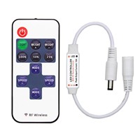 DC5-24V Mini 11 touches RF sans fil Led télécommande Led gradateur pour bande lumineuse couleur unique SMD5050/3528/5730/3014