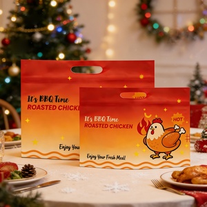 Microwave Hot Grilled Chicken Bags Stand up Pouch Anti-fog <b>Rotisserie</b> Packaging Custom Roast Chicken Bag - Product Image 6