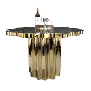 <span class=keywords><strong>Table</strong></span> à manger en forme de <span class=keywords><strong>souche</strong></span> d'arbre dorée, design contemporain irrégulier, Boca Do Lobo - Product Image 2