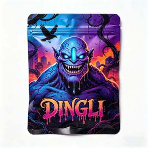 Digital Printing 1g 3.5g Child Resistant Food Grade Bag Pouch Resealable Smell Proof Ziplock <b>Pack</b> Mylar Bags - Product Image 3