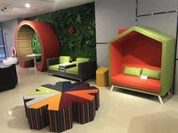 Ensemble canapé moderne à aile haute avec dossier Salle de réunion modulaire Booth Seating Pod Hotels Home Offices Hôpitaux-Creative Design