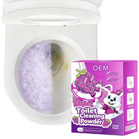 Nettoyant pour lavabo et toilettes en mousse violette ODM, poudre nettoyante pour toilettes