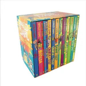 Boeken Afdrukken Leverancier Hardcover Papier Terug Kinderen Board Boek Kaart Voorraad Bord Boeken Sets Met Slip Case Box