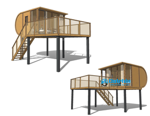 log cabin kits prefab house/wood house prefabricated/prefab tree house