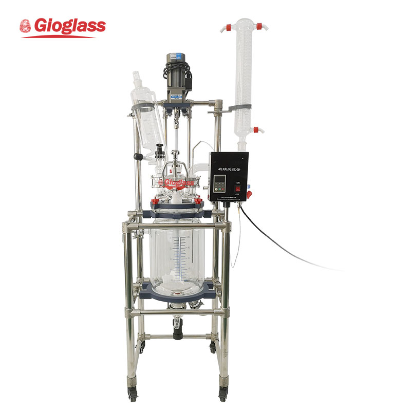 Пилотный завод, 200 л, 50 л, 10 л, охлаждающий мешалный стеклянный сосуд с покрытием, биореактор с мешальным резервуаром, вакуумный смешивающий реактор