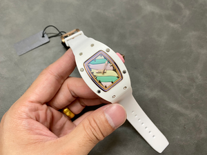 Montre de sport de luxe haut de gamme avec logo personnalisé, bracelet en silicone étanche 22 mm, montre mécanique automatique, montre de luxe pour femmes - Product Image 3