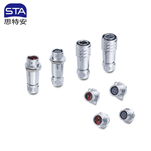 Sta SF12อุตสาหกรรมโลหะตรงแผงสี่เหลี่ยมกันน้ำ Ip67สายเชื่อมต่อไฟฟ้า<span class=keywords><strong>2</strong></span> <span class=keywords><strong>3</strong></span> 4 5 6 7 9พิน - Product Image 3