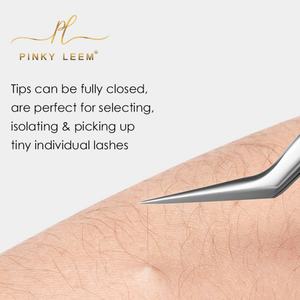 Juego de Pinzas para Pestañas de Volumen Personalizadas Pinky Leem al por Mayor, Pinzas de Acero Inoxidable para Extensión de Pestañas, Herramienta de Belleza Vetus - Product Image 6