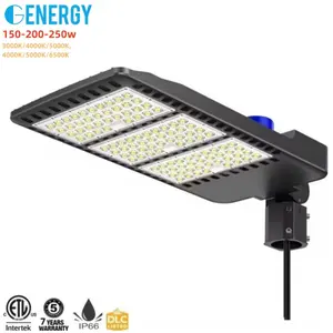 Us Canada hot selling Best price ETL DLC CE approved 250w 3-power   3-CCT Selectable parking lot light outdoor street light