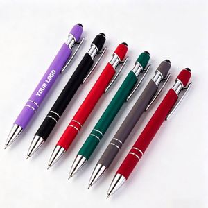 XJ421 Custom Logo Printed Ballpoint <b>Pen</b> with Stylus Corporate Activity Business Gift Metal Stylus <b>Pens</b> Ballpoint <b>Pens</b> for Screen - Product Image 1