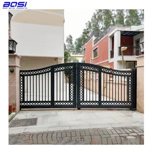 Simple Grill Design Aluminum Swing Gate For Villa Entrance Sliding Door Metal Main Security Door