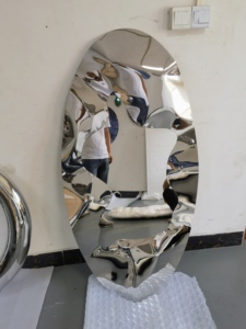 <span class=keywords><strong>Miroir</strong></span> décoratif carré pleine longueur en acier inoxydable, design artistique créatif pour la maison, <span class=keywords><strong>miroir</strong></span> décoratif pour porche - Product Image 5