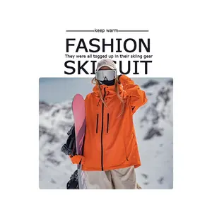 2023 yeni kış ısıtmalı Vintage kayak takım açık spor kar giyim pil isıtma erkek kadın kayak takım elbise Unisex