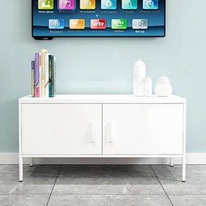 Minimalist Home Furniture Wrought Iron TV Stand for <b>Small</b> Living Rooms, Guesthouses and Gyms Steel <b>Storage</b> <b>Cabinet</b> with Legs - Product Image 3