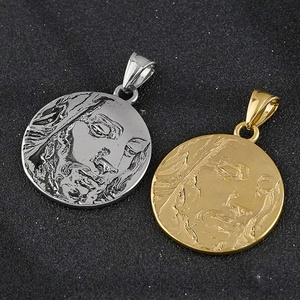 Nuevo Collar con Colgante de Jesús Vintage de Acero Inoxidable para Hombre, Joyería Religiosa con Corona de Espinas para Cristianos - Product Image 5