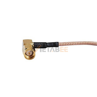 Assemblage de câble coaxial BNC vers SMA 90 degrés RF 1ft RG316