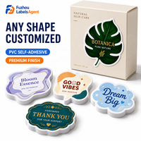 Autocollants personnalisés avec logo de marque, étiquettes rondes en rouleau pour emballages cosmétiques, autocollants en vinyle