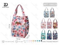 Borsa termica colorata a quadri per il pranzo, porta alimenti, in tessuto, portatile - Product Image 3