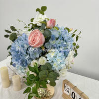 Meistverkaufte Realistische Blaue und Rosa Künstliche Rosen aus Seide für Hochzeitstisch-Dekorationen und Zurück-zur-Schule-Dekorationen