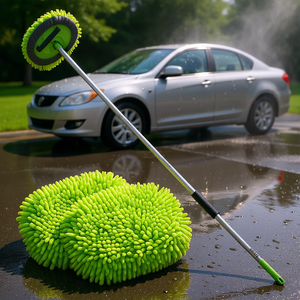 Gant de lavage de voiture en fibres chenille, brosse en microfibre de 62 pouces pour un nettoyage efficace D0100X32TVX - Product Image 2