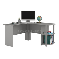 Bureau en L pour le travail à domicile, bureau d'ordinateur pour jeux vidéo, table d'apprentissage avec étagères