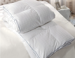 100% Premium Cotton 300 Thread Count Jacquard Royal 750 Fill Power Down Filling White Duck Down Feather Queen <strong>Bed</strong> <strong>Comforter</strong> - Product Image 1