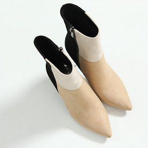 <span class=keywords><strong>Stivali</strong></span> corti da <span class=keywords><strong>donna</strong></span> a tacco alto con tacco a spillo multicolore di grandi dimensioni - Product Image 6