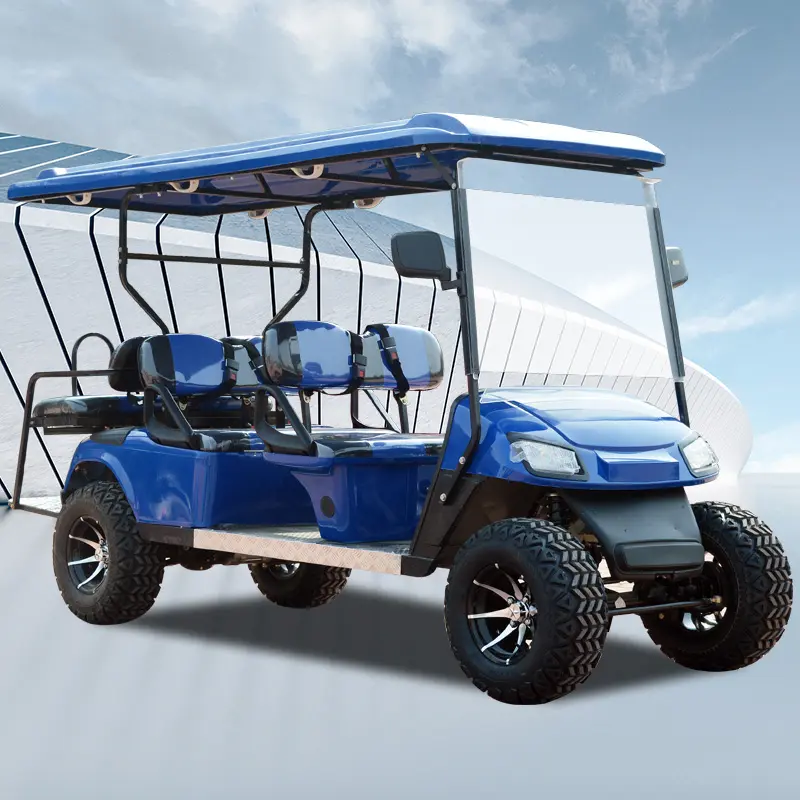 電動ゴルフカー強力なクラブハンティングカート6人乗り電動ゴルフバギー低価格高性能
