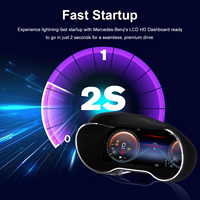 Afficheur LCD 12,3 pouces pour Mercedes Benz C Coupé W205 GLC AMG W253 2015-2019 Tableau de bord numérique Cockpit virtuel Compteur de vitesse