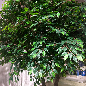 Decorazione Verde per Interni ed Esterni, Grande Albero <span class=keywords><strong>Bonsai</strong></span> Artificiale, Ficus in Tessuto, Albero di Banyan per Centri Commerciali - Product Image 3