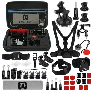 공장 가격 Puluz 45 In 1 액세서리 Ultimate 전원 도구 콤보 키트 EVA Gopro 및 기타 액션 카메라