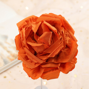 Tessuto rosa fiori fatti a mano imitazione fiori vari colori abbigliamento scarpe per capelli fai da te infiorescenza accessori - Product Image 4