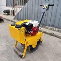Compacteur routier vibrant à double tambour, mini-compacteur hydraulique pour asphalte et sol, pour la réparation routière