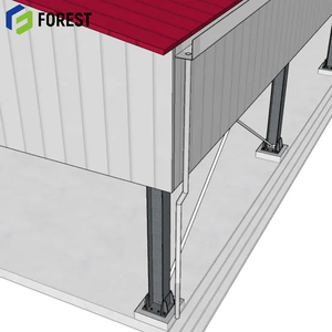 สำหรับศูนย์กระจายสินค้า โครงสร้างเหล็กแบบโมดูลาร์ป้องกันการกัดกร่อน รูปตัว H สำหรับโรงงาน โซลูชันอาคารสำเร็จรูป - Product Image 3