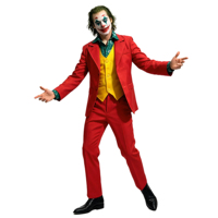 Costume de cosplay Joker Arthur Fleck Clown pour adulte, kit de costume d'Halloween avec chemise et gilet pour homme