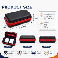 Étui de rangement étanche personnalisé en EVA pour 2 montres avec support en tissu Oxford 1680D, écologique et portable, pour montres-bracelets pour hommes